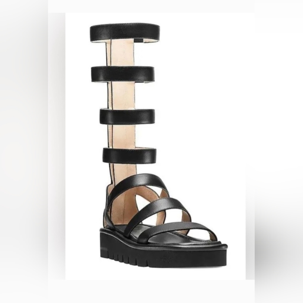 Stuart Weitzman Black Gladiator Sandals